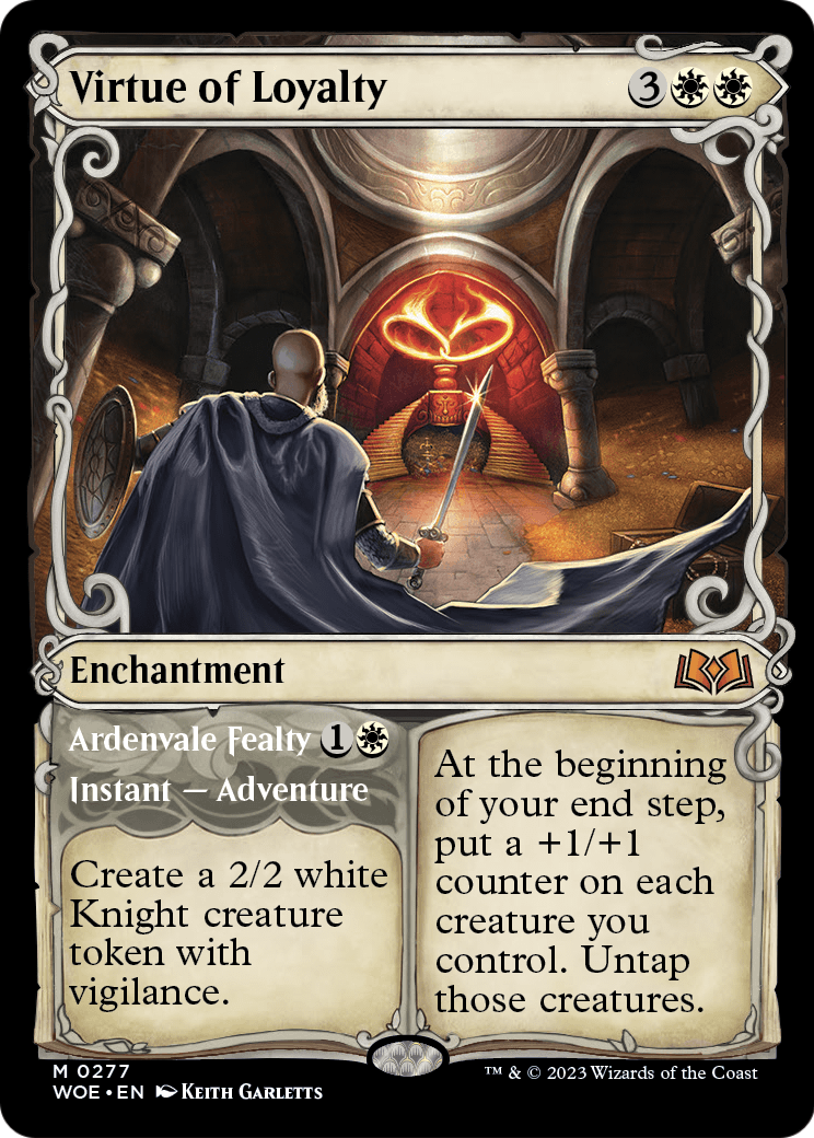 Virtue of Loyalty (Showcase) (WOE-277) [Wilds of Eldraine]
