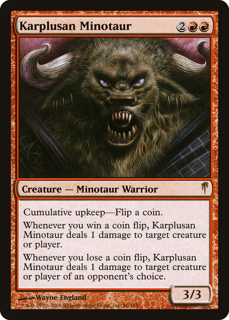 Karplusan Minotaur (CSP-086) [Coldsnap] Foil