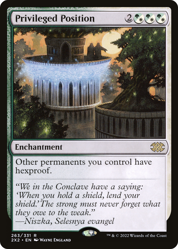 Privileged Position (2X2-263) [Double Masters 2022] Foil