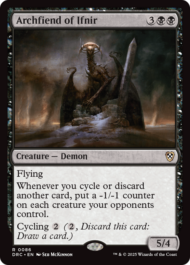 Archfiend of Ifnir (DRC-086) [Commander: Aetherdrift]
