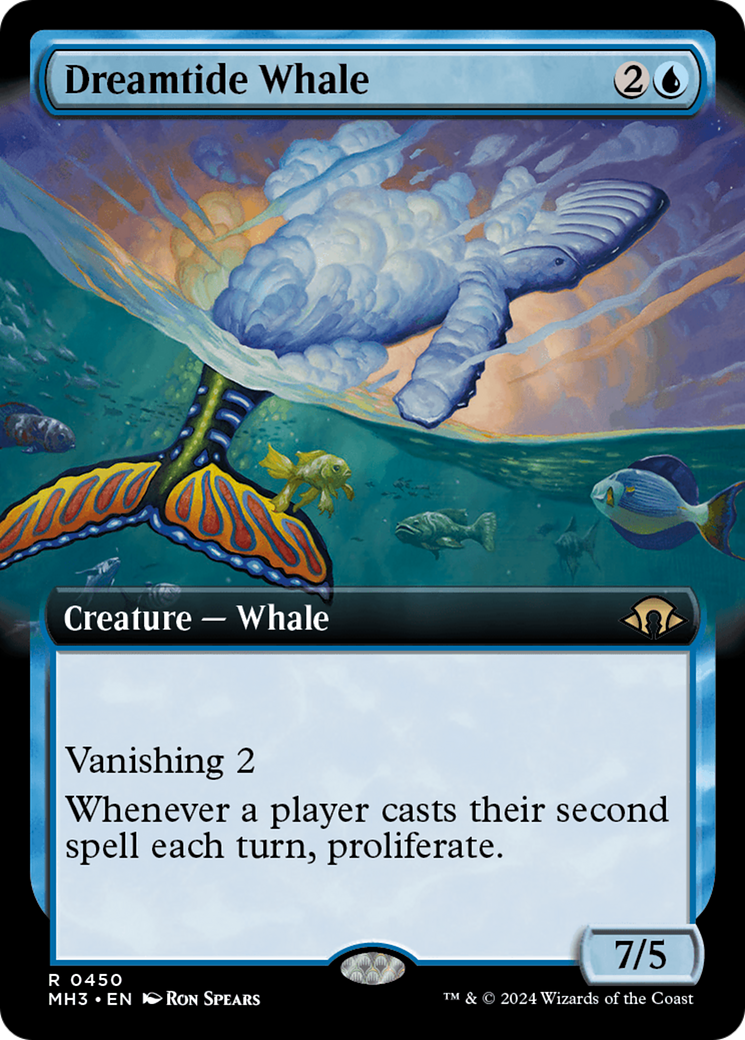 Dreamtide Whale (MH3-450) [Modern Horizons 3]: (Extended Art) Foil