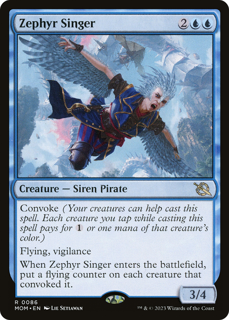 Zephyr Singer (MOM-086) [March of the Machine] Foil