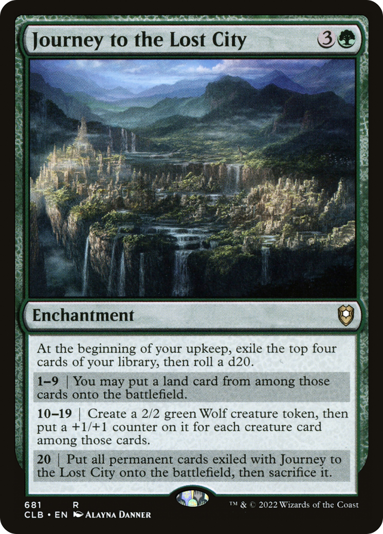 Journey to the Lost City (CLB-681) [Commander Legends: Battle for Baldur's Gate]