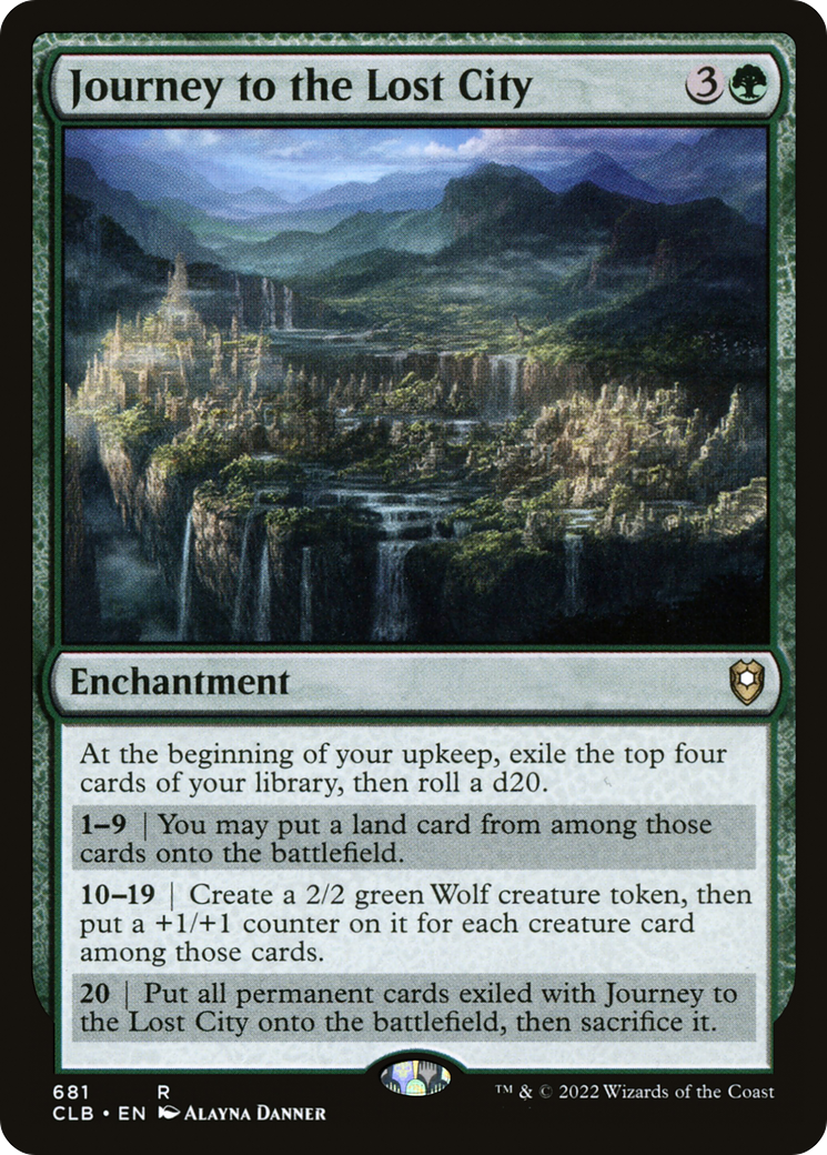 Journey to the Lost City (CLB-681) [Commander Legends: Battle for Baldur's Gate]