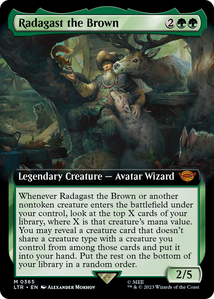 Radagast the Brown (LTR-365) [The Lord of the Rings: Tales of Middle-earth]: (Extended Art) Foil