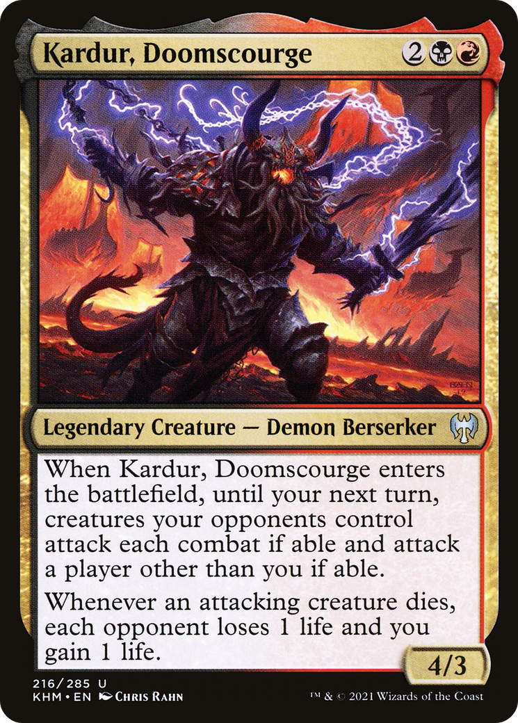Kardur, Doomscourge (KHM-216) [Kaldheim] Foil