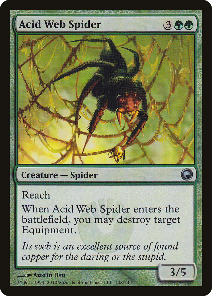 Acid Web Spider (SOM-108) [Scars of Mirrodin]