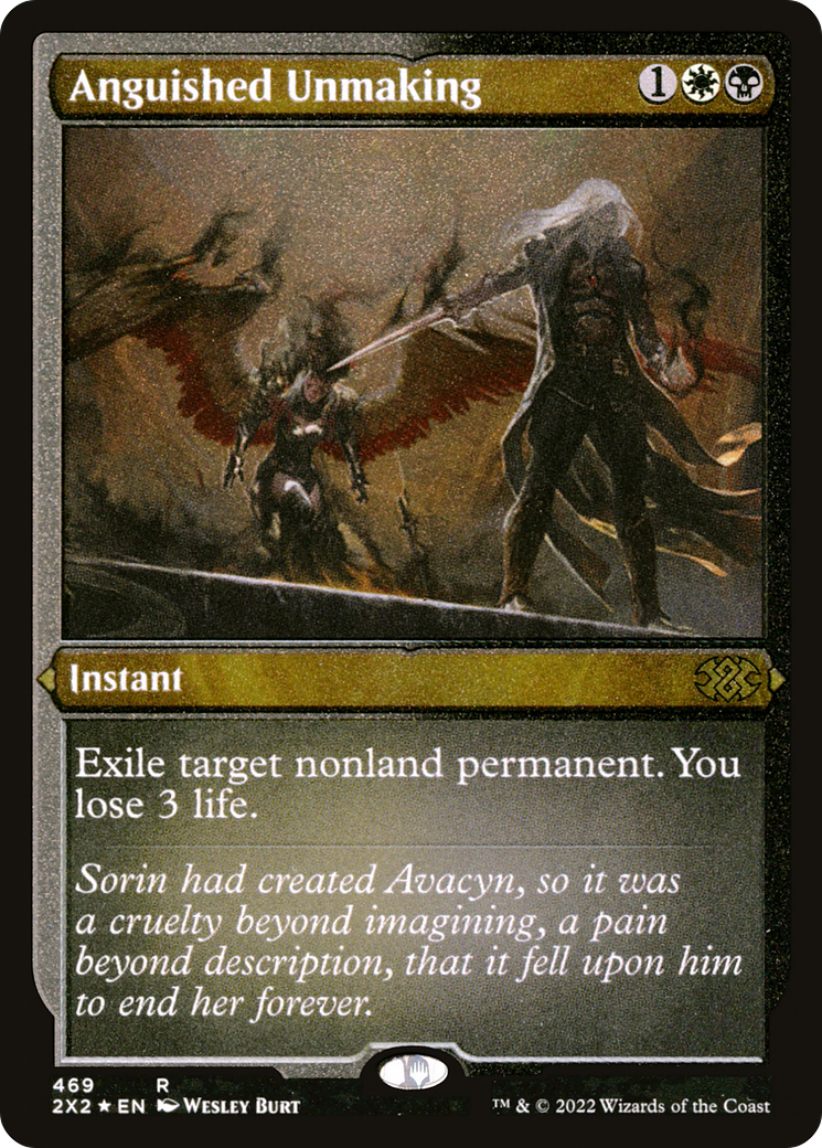 Anguished Unmaking (Foil Etched) (2X2-469) [Double Masters 2022] Foil