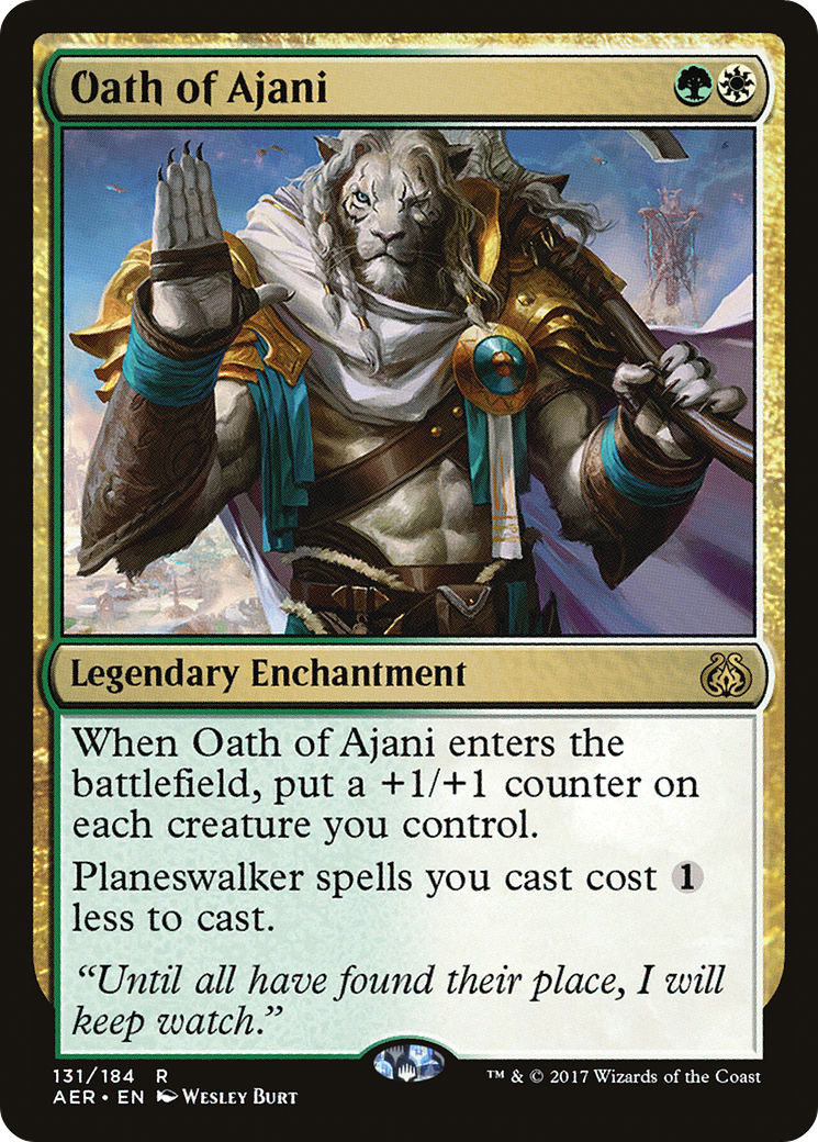 Oath of Ajani (AER-131) [Aether Revolt] Foil