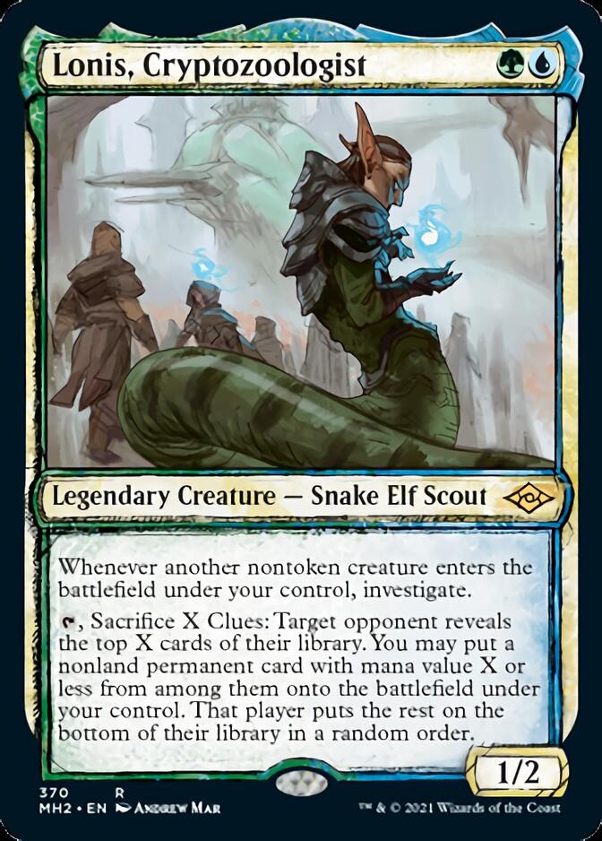 Lonis, Cryptozoologist (MH2-370) [Modern Horizons 2]: (Showcase) Foil