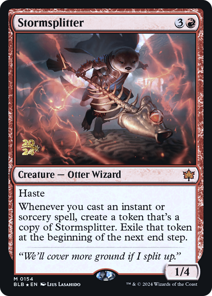 Stormsplitter (PRE-154S) [Bloomburrow Promos] Foil