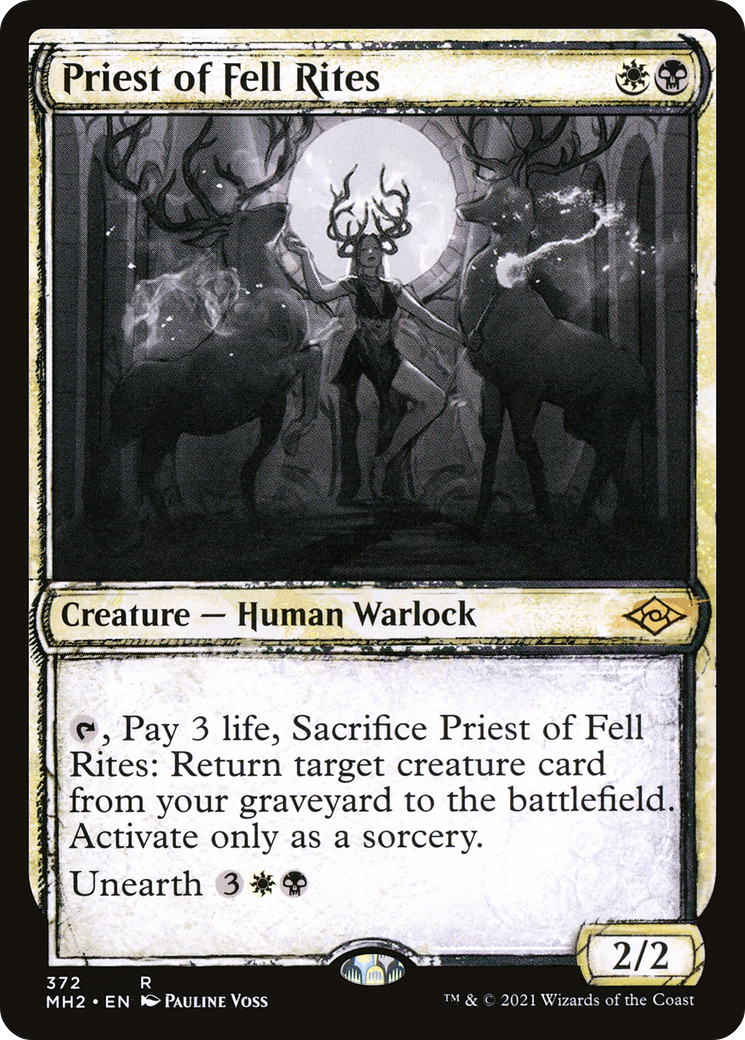 Priest of Fell Rites (Showcase) (MH2-372) [Modern Horizons 2]