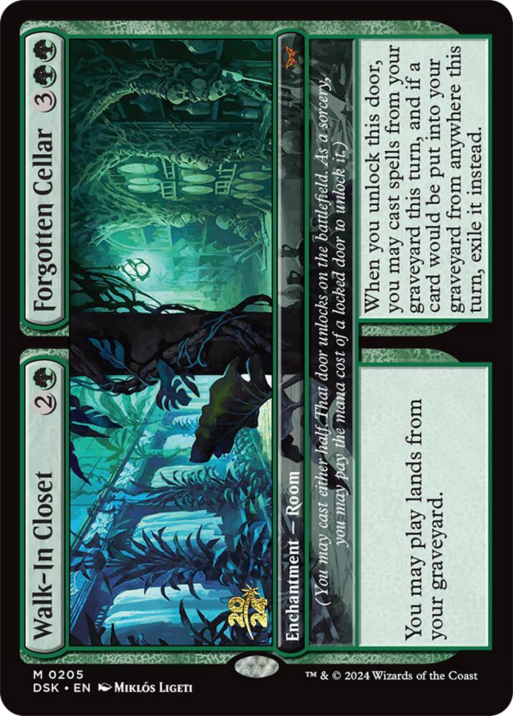 Walk-In Closet // Forgotten Cellar (PRE-205) [Duskmourn: House of Horror Promos] Foil