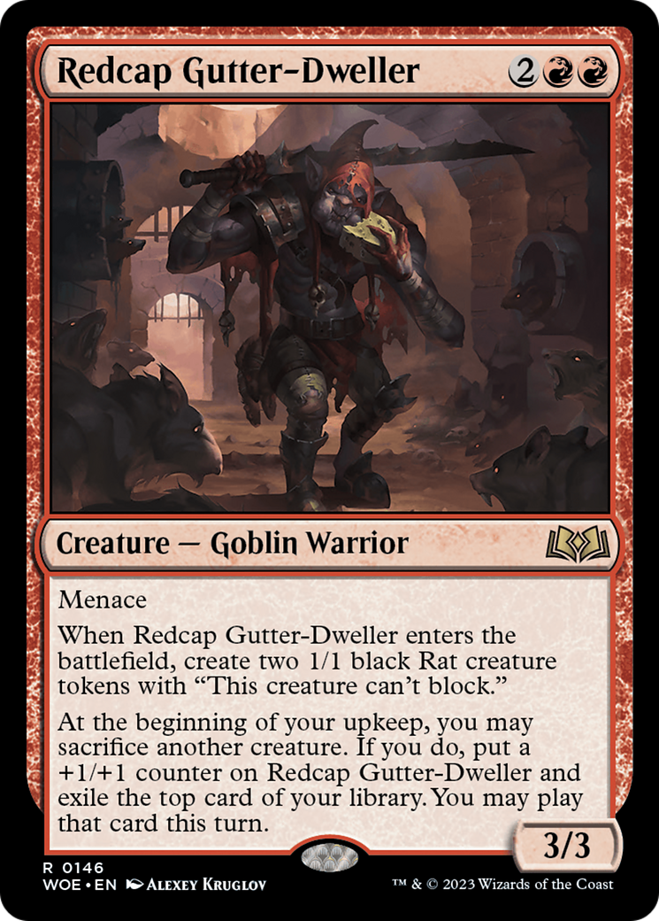 Redcap Gutter-Dweller (WOE-146) [Wilds of Eldraine] Foil