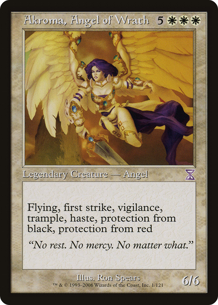 Akroma, Angel of Wrath (TSB-001) [Time Spiral Timeshifted] Foil