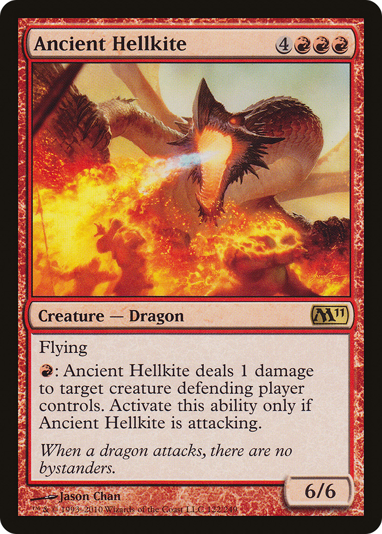 Ancient Hellkite (M11-122) [Magic 2011] Foil