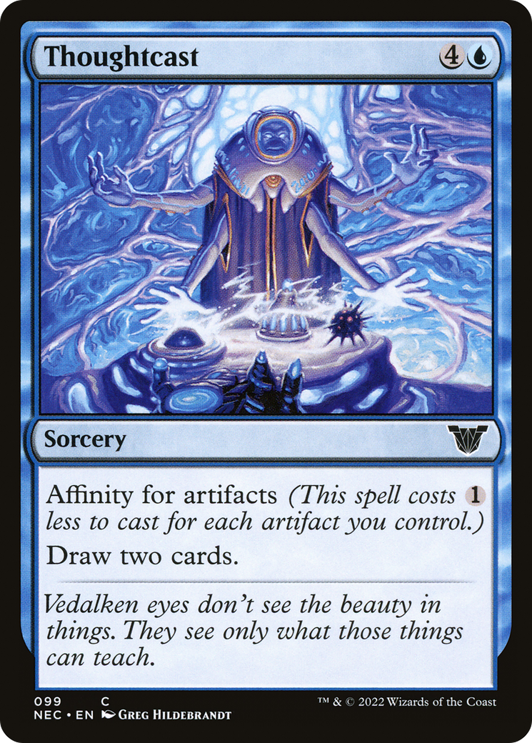 Thoughtcast (NEC-099) [Neon Dynasty Commander]