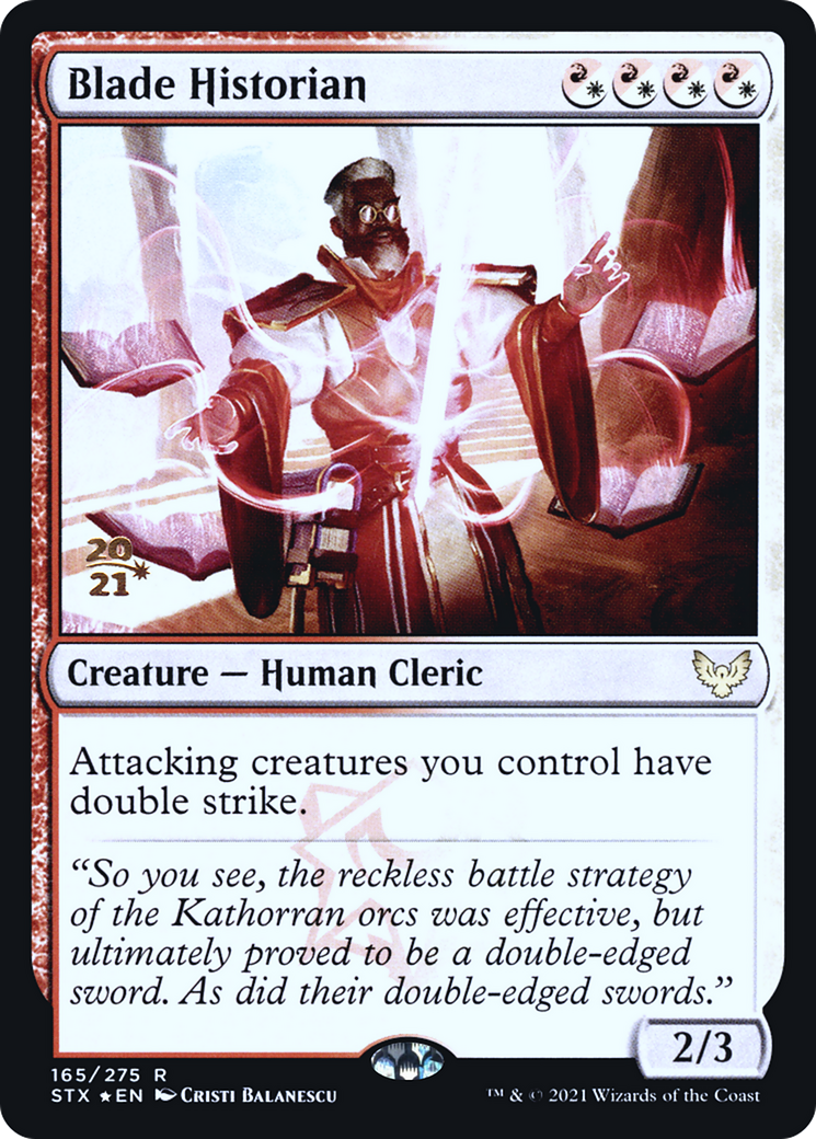 Blade Historian (PRE-165S) [Strixhaven: School of Mages Promos] Foil