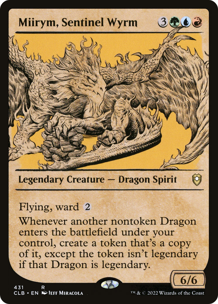 Miirym, Sentinel Wyrm (Showcase) (CLB-431) [Commander Legends: Battle for Baldur's Gate]
