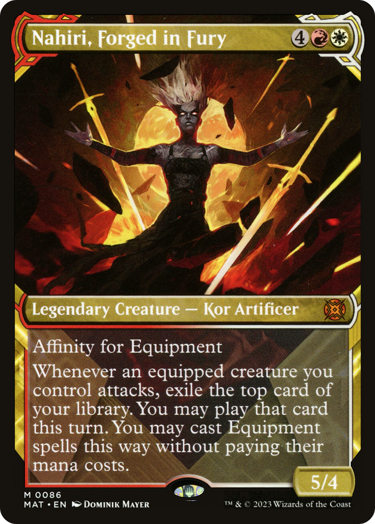 Nahiri, Forged in Fury (MAT-086) [March of the Machine: The Aftermath]: (Showcase)