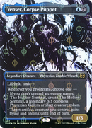 Venser, Corpse Puppet (ONE-477) [Phyrexia: All Will Be One]: (Showcase) (Borderless) Foil