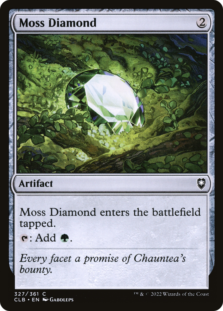 Moss Diamond (CLB-327) [Commander Legends: Battle for Baldur's Gate] Foil