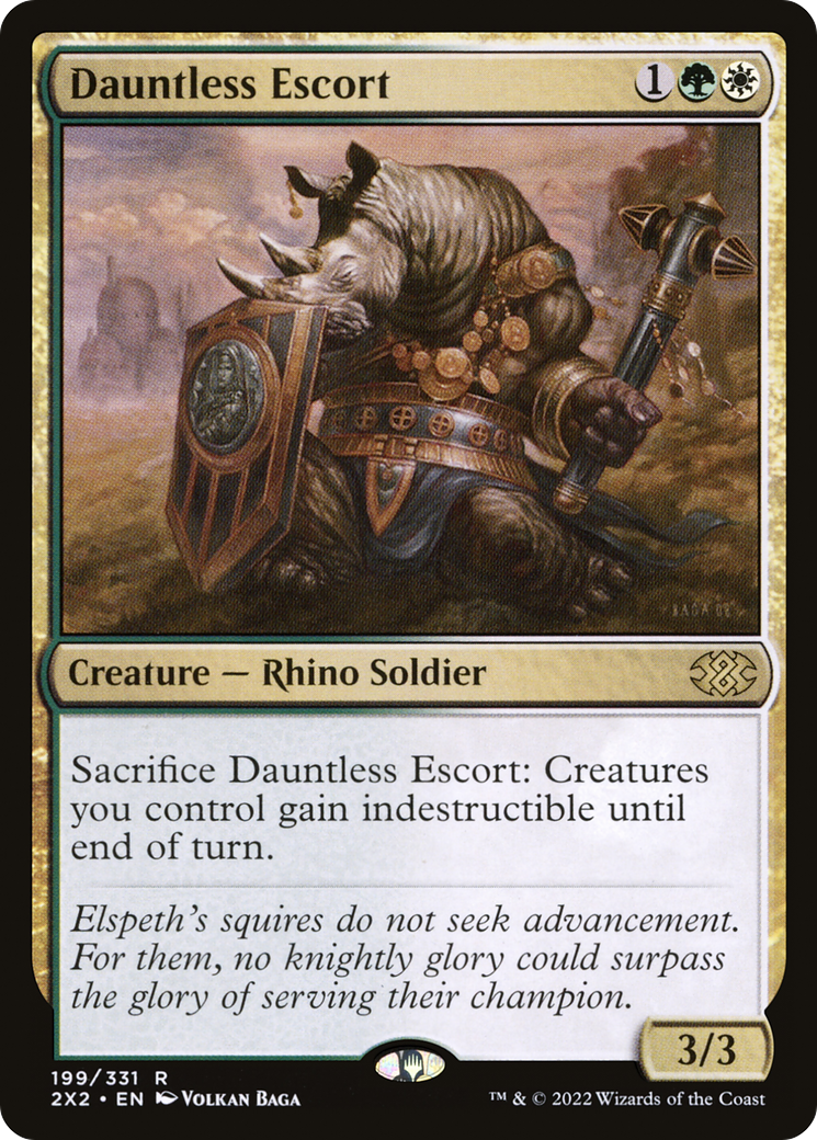 Dauntless Escort (2X2-199) [Double Masters 2022] Foil