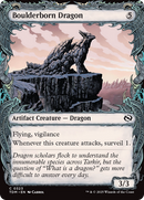 Boulderborn Dragon (TDM-323) [Tarkir: Dragonstorm]: (Showcase) Foil