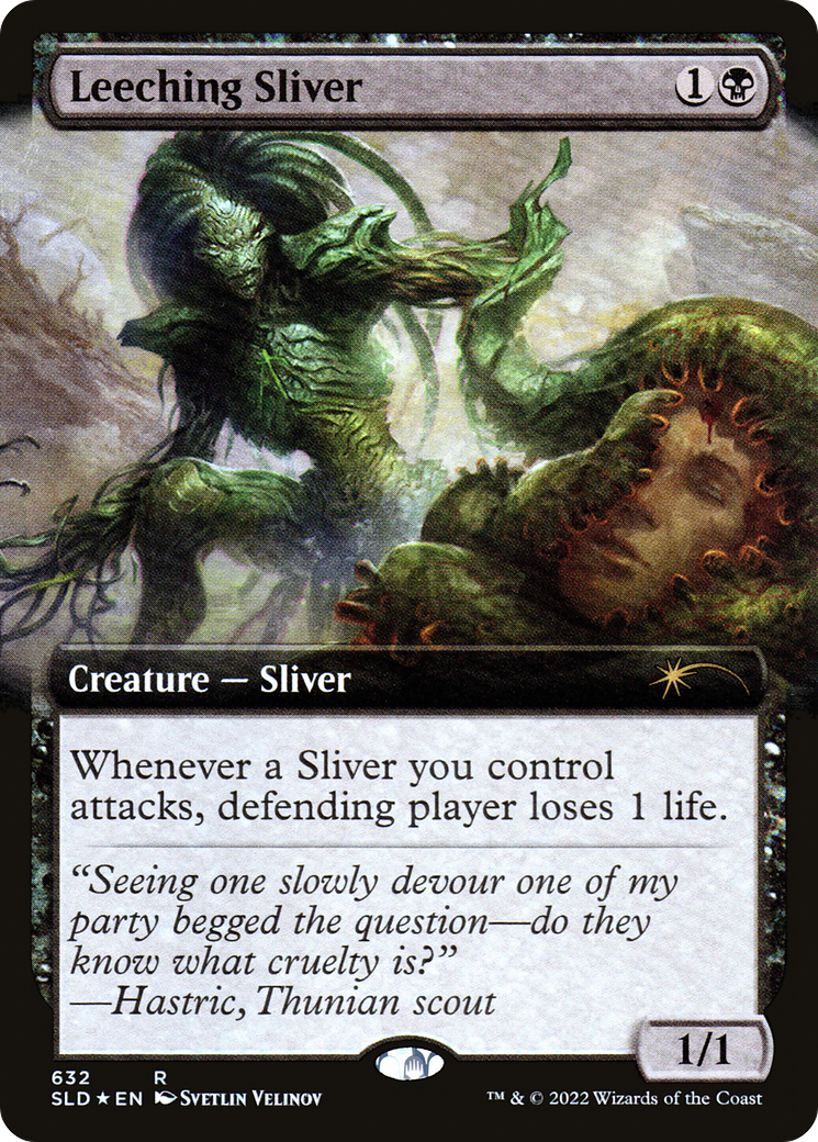 Leeching Sliver (SLD-632) [Secret Lair Drop]: (Extended Art) Foil