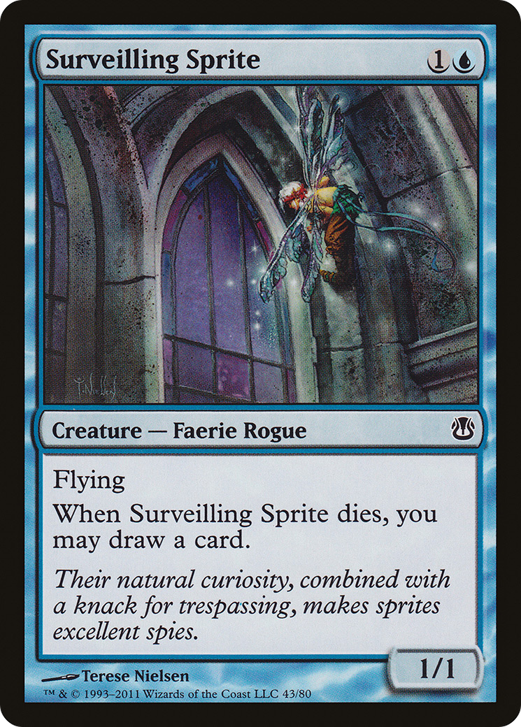 Surveilling Sprite (DDH-043) [Duel Decks: Ajani vs. Nicol Bolas]