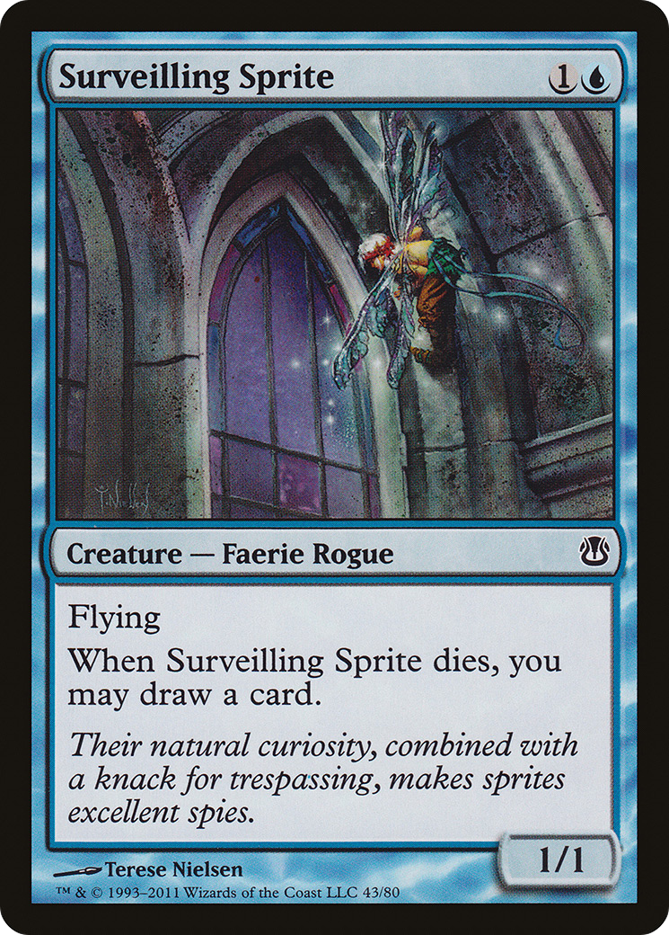 Surveilling Sprite (DDH-043) [Duel Decks: Ajani vs. Nicol Bolas]