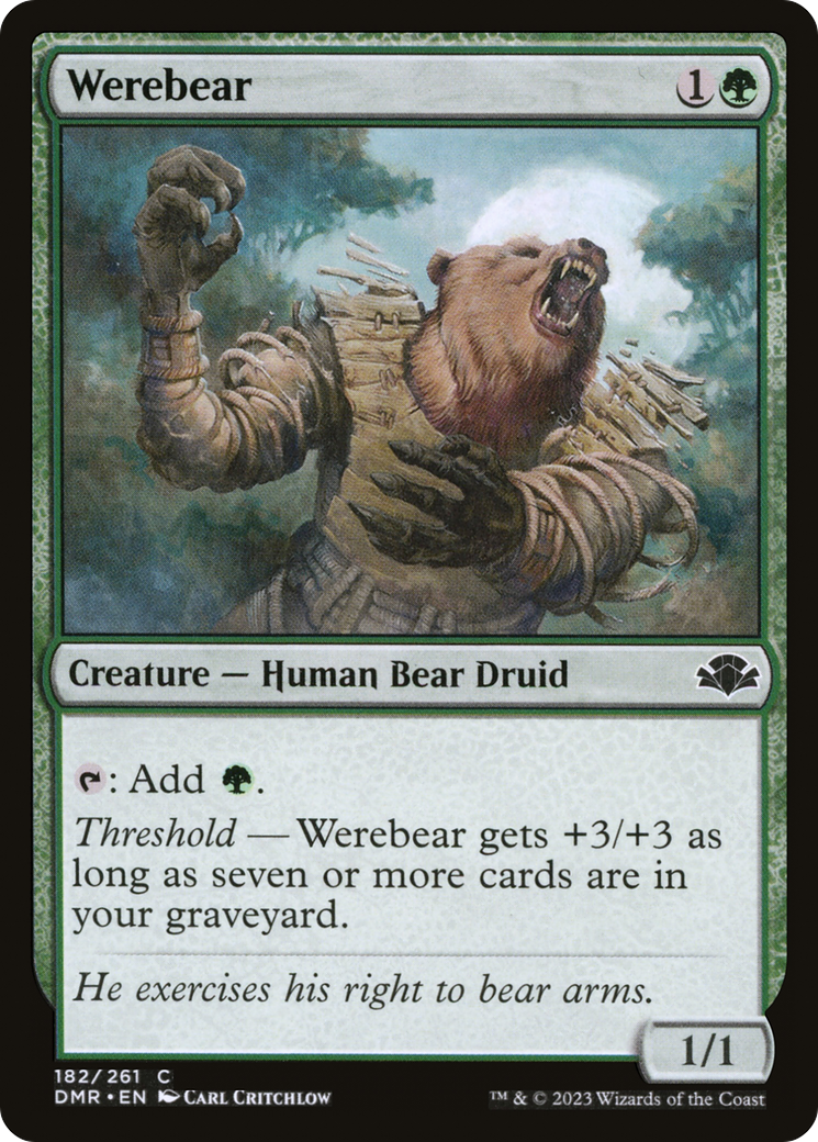 Werebear (DMR-182) [Dominaria Remastered]