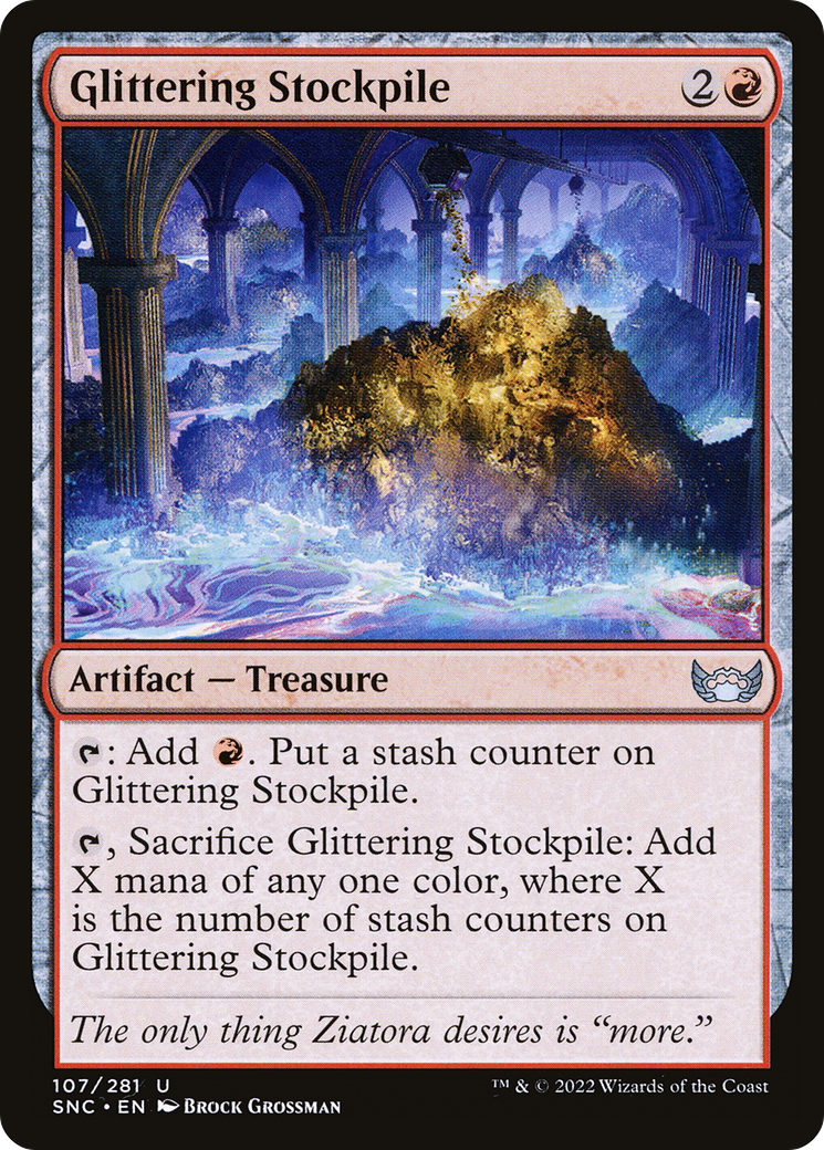 Glittering Stockpile (SNC-107) [Streets of New Capenna] Foil