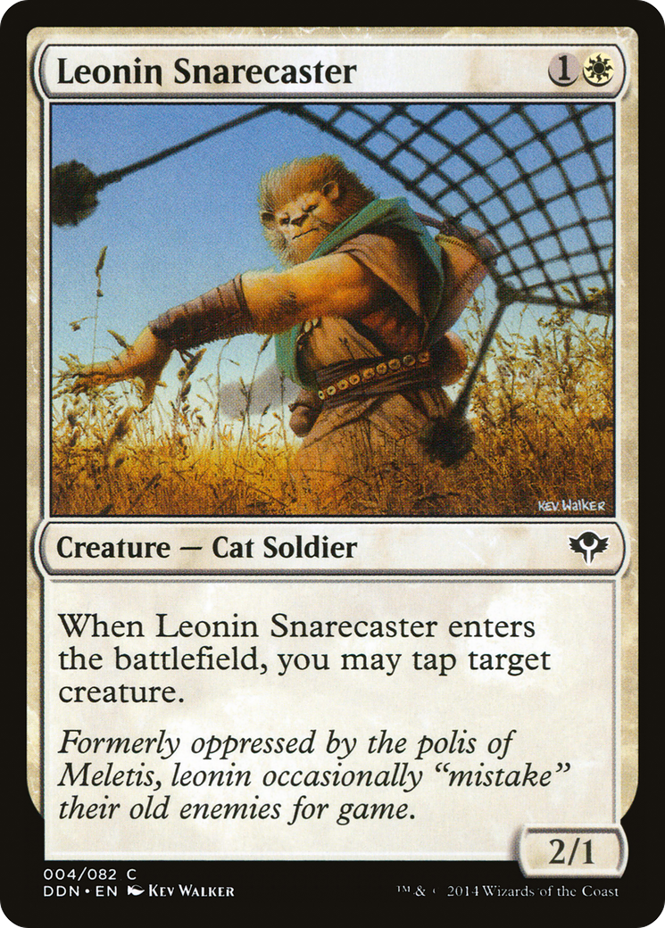 Leonin Snarecaster (DDN-004) [Duel Decks: Speed vs. Cunning]