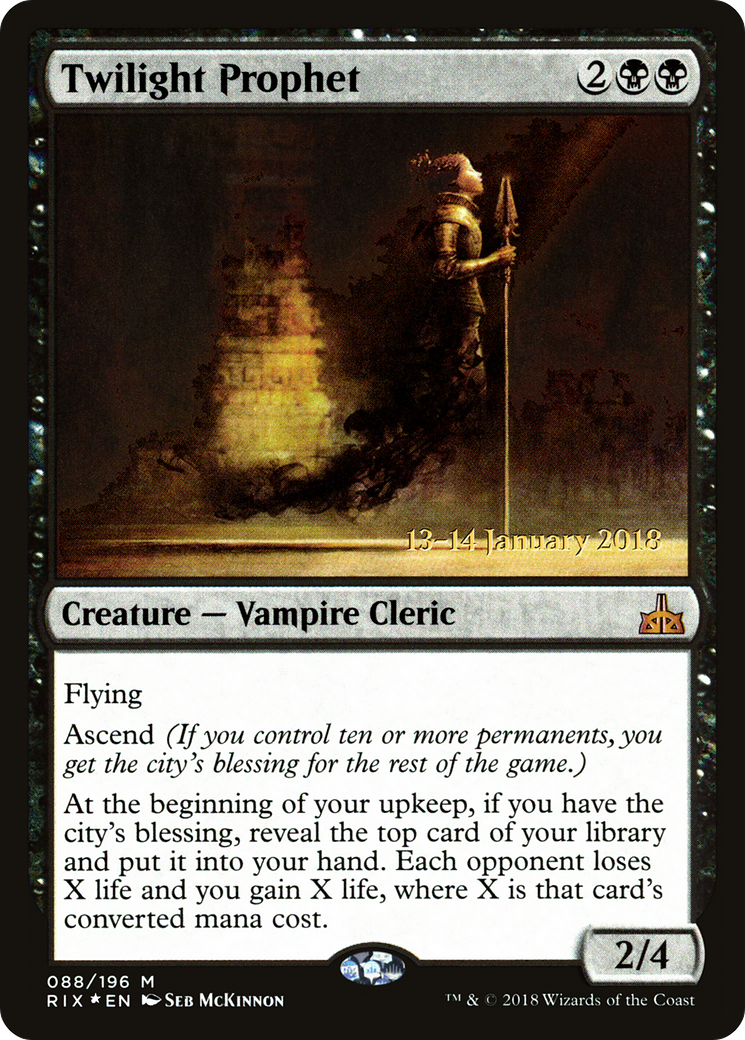 Twilight Prophet (PRE-88S) [Rivals of Ixalan Promos] Foil