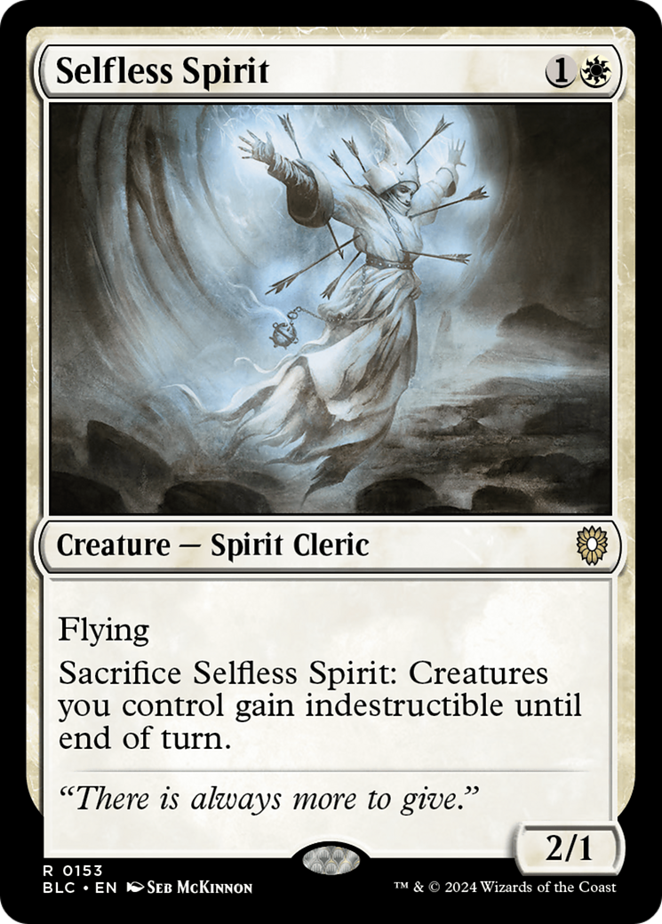 Selfless Spirit (BLC-153) [Bloomburrow Commander]