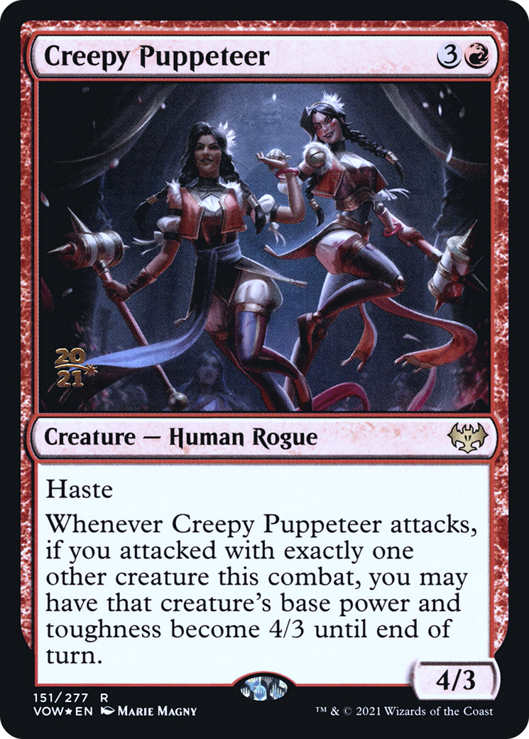 Creepy Puppeteer (PRE-151) [Innistrad: Crimson Vow Promos] Foil
