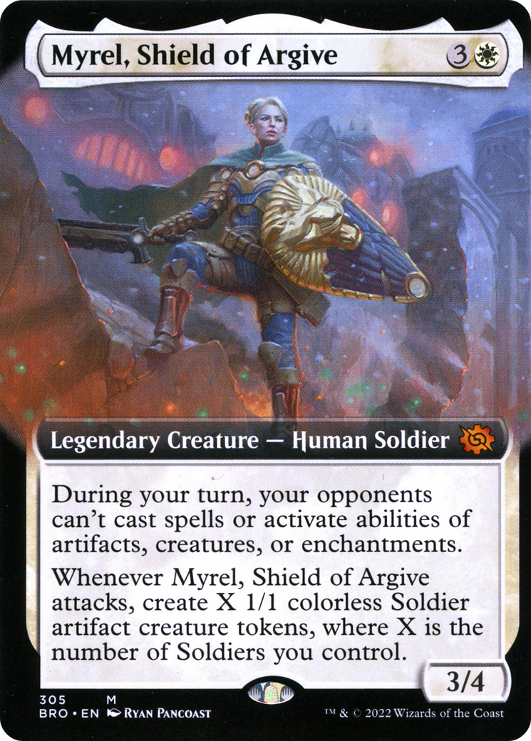 Myrel, Shield of Argive (Extended Art) (BRO-305) [The Brothers' War]
