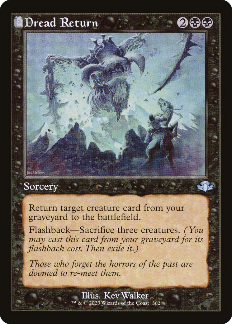 Dread Return (DMR-302) [Dominaria Remastered]: (tombstone) Foil