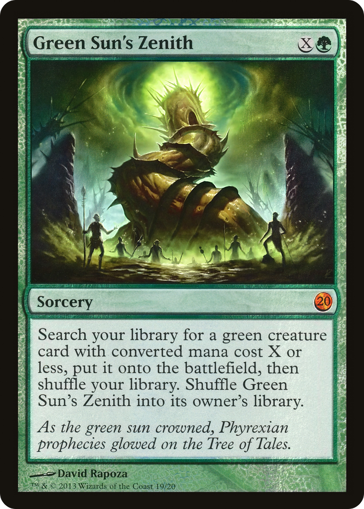 Green Sun's Zenith (V13-019) [From the Vault: Twenty] Foil