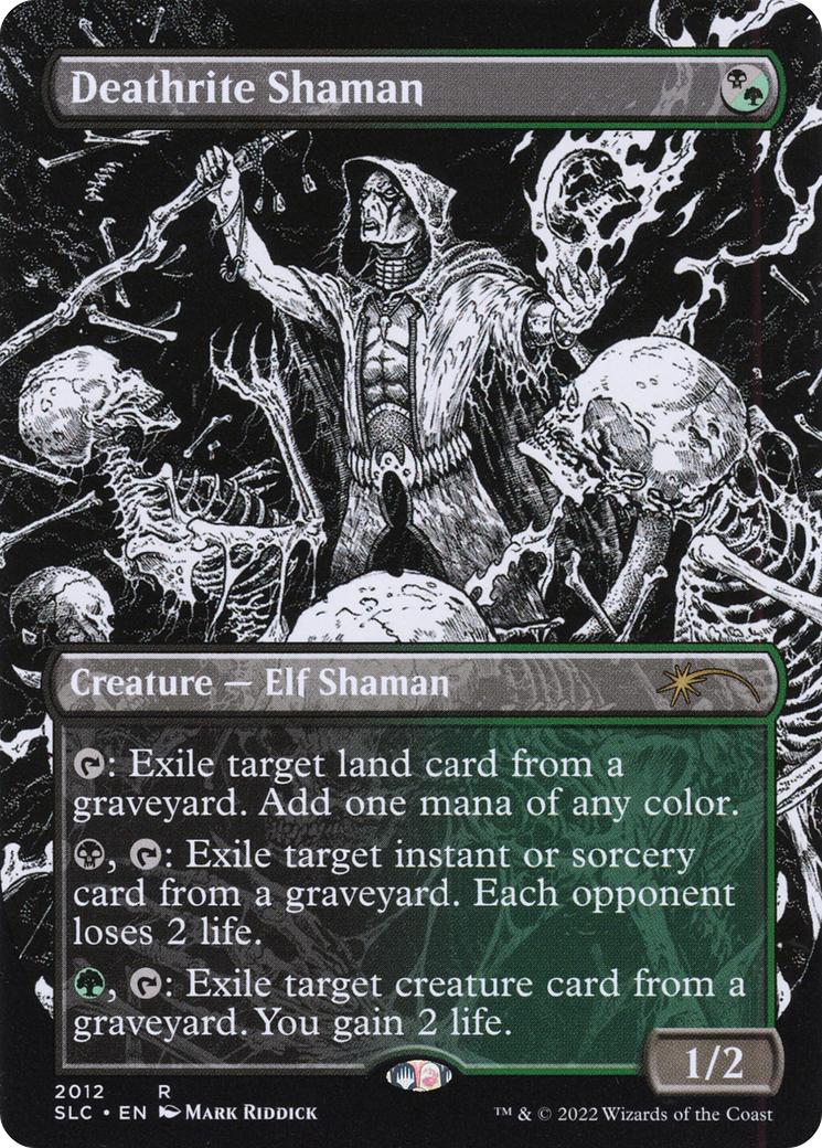Deathrite Shaman (SLC-2012) (Borderless) [Secret Lair Countdown Kit]