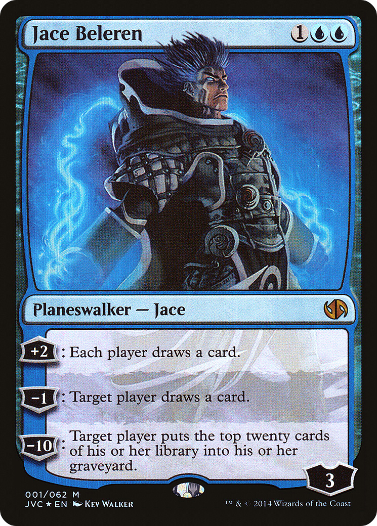 Jace Beleren (DD3-001) [Duel Decks Anthology: Jace vs. Chandra] Foil