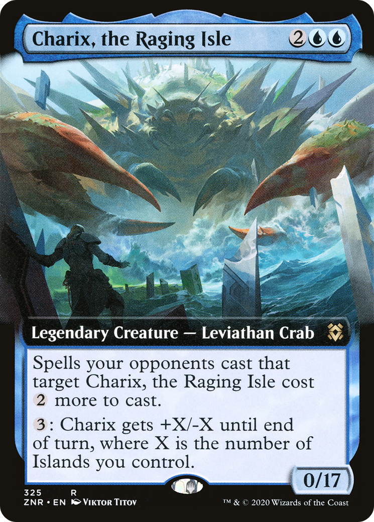 Charix, the Raging Isle (ZNR-325) [Zendikar Rising]: (Extended Art) Foil