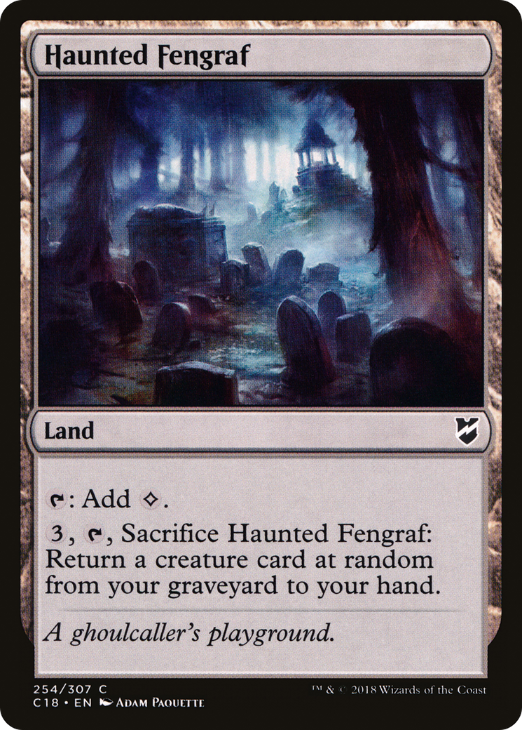 Haunted Fengraf (C18-254) [Commander 2018]