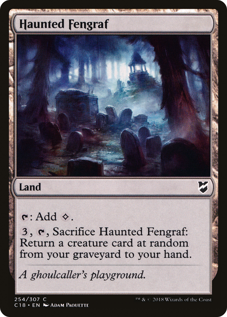 Haunted Fengraf (C18-254) [Commander 2018]