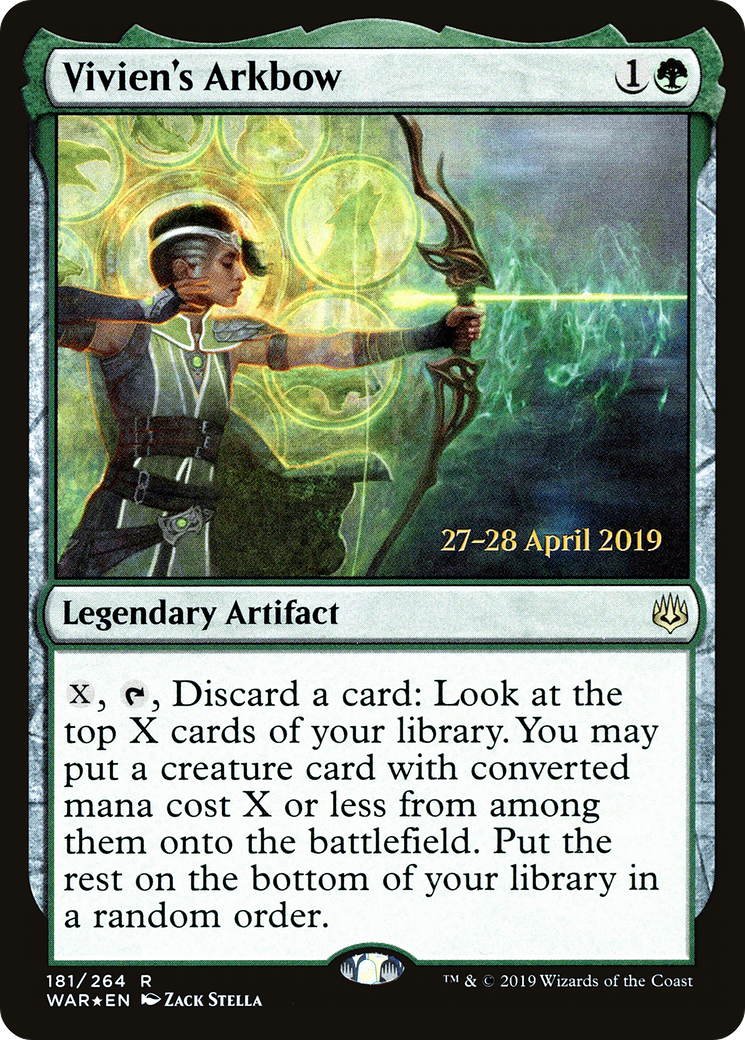 Vivien's Arkbow (PRE-181S) [War of the Spark Promos] Foil