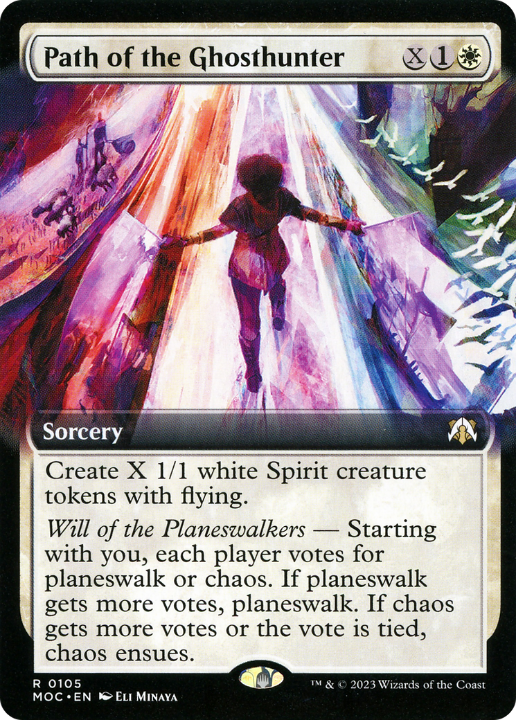 Path of the Ghosthunter (Extended Art) (MOC-105) [March of the Machine Commander] Foil