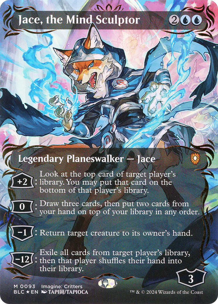Jace, the Mind Sculptor (BLC-093) [Bloomburrow Commander] (Borderless) Foil