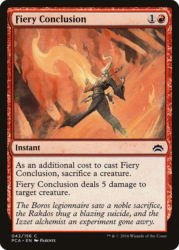 Fiery Conclusion (PCA-042) [Planechase Anthology]