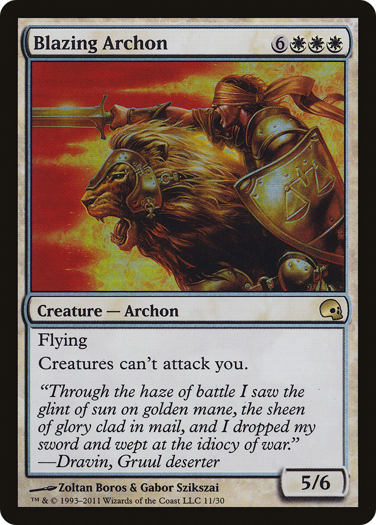 Blazing Archon (GRV-011) [Premium Deck Series: Graveborn] Foil
